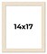 14x17 Wide Barnwood Picture Frame with UV-Resistant Acrylic & Acid Free Backing, Available in 6 Paint Finishes - Grey, Brown, White, and Black